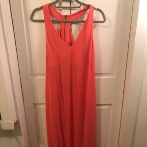 BCBG Cut Out V Neck Dress